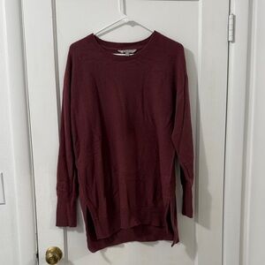 Athleta Deep pink Crew Neck Sweater